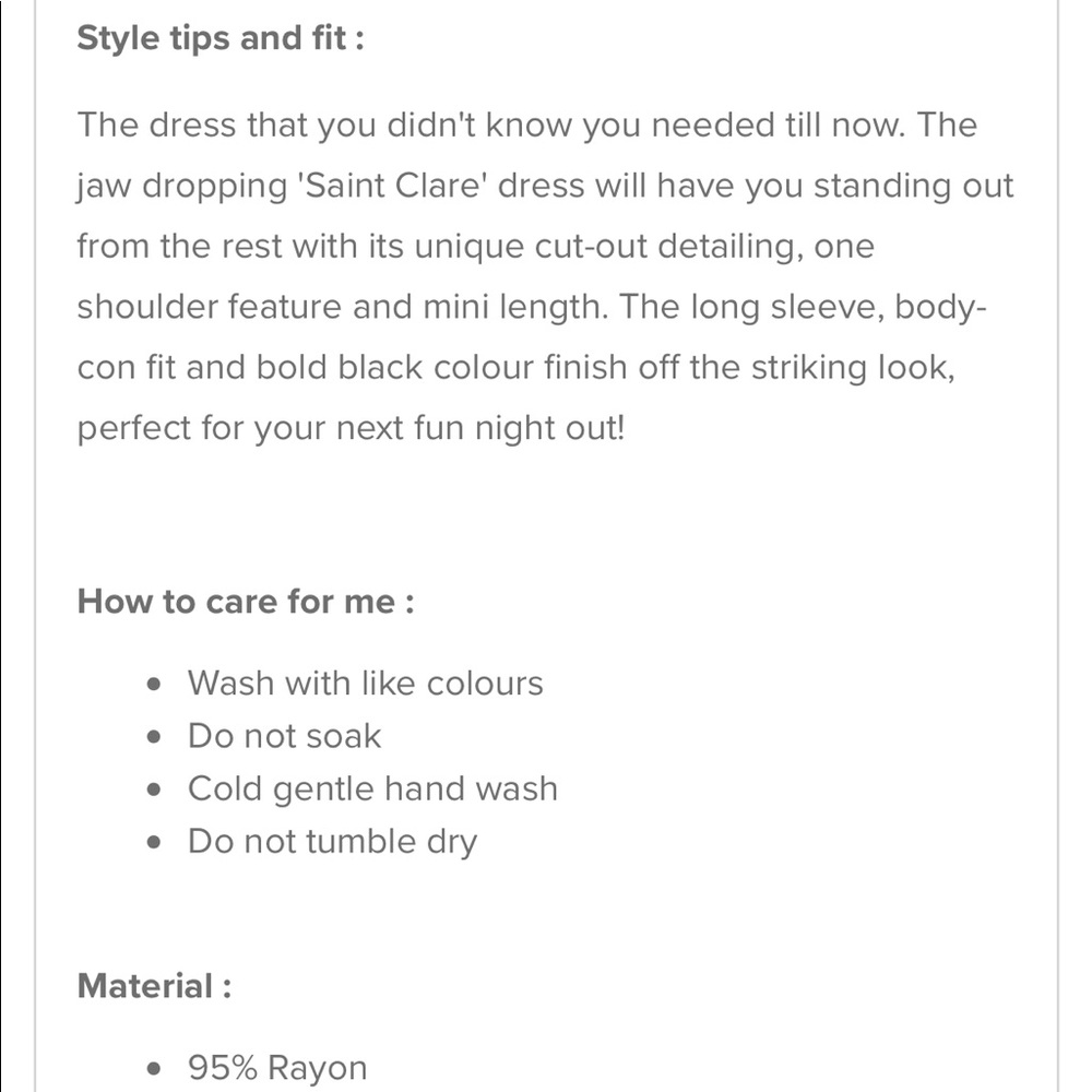 Black size xs dress. NWT - Picture 6 of 7